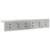 vidaXL Wall-Mounted Coat Rack Concrete Grey 60 x 10.5 x 10.5 cm