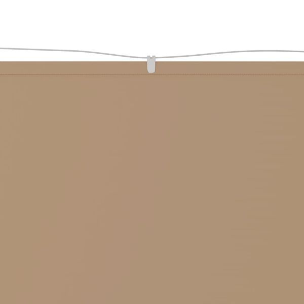 vidaXL Vertical Awning Taupe 100x1200 cm Oxford Fabric