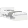 vidaXL Bed Frame with Storage White 90 x 190 cm Engineered Wood