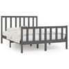 vidaXL Bed Frame without Mattress Grey 120x200 cm Solid Wood