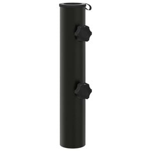 vidaXL Parasol Base Tube 0.6 kg Black Iron for 40-50 mm Pole