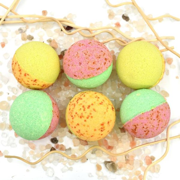 vidaXL Bath Bombs 24 pcs Natural Essential Oils