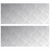 vidaXL Stair Tread 2 pcs 70 x 30 cm Silver Aluminium Rectangular