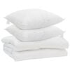 vidaXL Duvet with Pillow 3 pcs White Microfibre