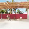 vidaXL Retractable Side Awning Red 160x1200 cm