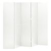 vidaXL 5-Panel Room Dividers 2 pcs White 200x180 cm Steel