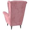 vidaXL Armchair Pink Velvet