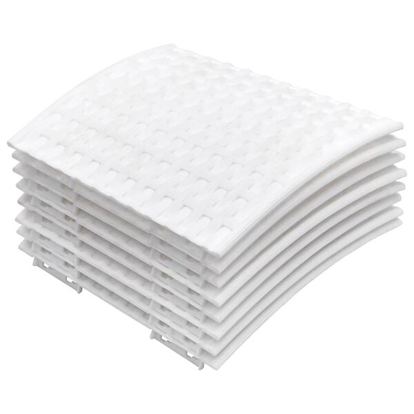 vidaXL Christmas Tree Skirt White Ø65x23 cm Plastic