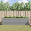 vidaXL Planter Light Grey 290 x 100 x 75 cm Galvanised Steel