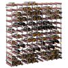vidaXL Wine Rack for 120 Bottles Brown Solid Wood Pine