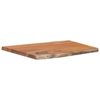 vidaXL Table Top 70x60x2.5 cm Rectangular Solid Wood Acacia Live Edge