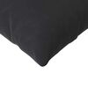 vidaXL Sofa Pillows 2 pcs Black 145 x 40 cm Corduroy Fabric
