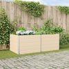 vidaXL Planter Ivory 195 x 100 x 75 cm Galvanised Steel