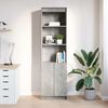 vidaXL Highboard Concrete Grey 50x35x180 cm Engineered Wood