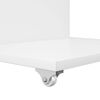 vidaXL Side Table with Wheel White 40 x 35 x 60 cm Engineered Wood