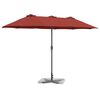 vidaXL Garden Parasol Terracotta 370 x 197 x 239 cm