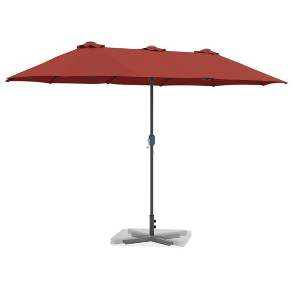 vidaXL Garden Parasol Terracotta 370 x 197 x 239 cm