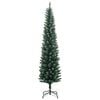 vidaXL Artificial Slim Christmas Tree 150 LEDs 150 cm