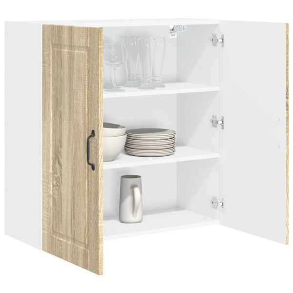 vidaXL Kitchen Cabinet Sonoma Oak 80 x 31 x 80 cm Engineered Wood