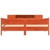 vidaXL Bed Frame without Mattress Wax Brown 200x200 cm Solid Wood Pine