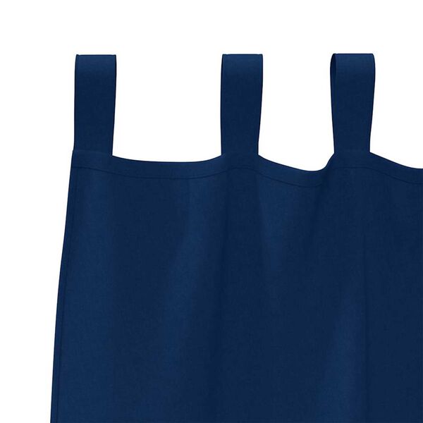 vidaXL Blackout Curtains with Rings 2 pcs Dark Blue 140 x 140 cm