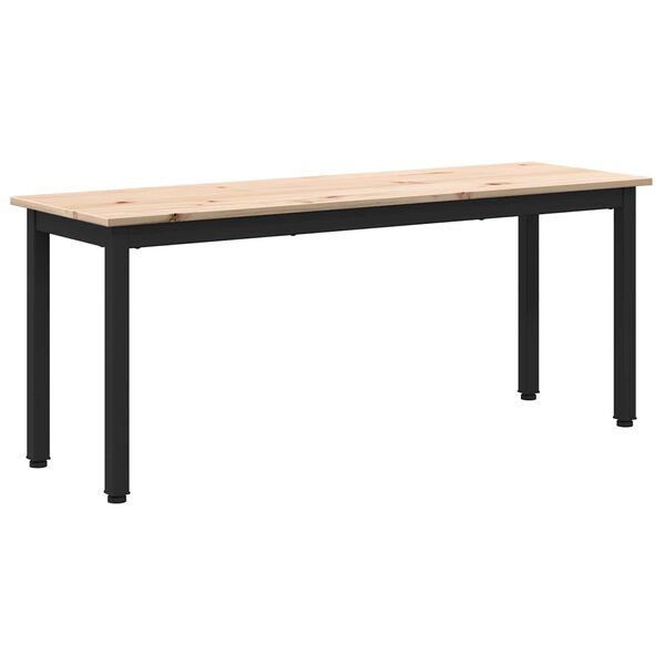 vidaXL Bench Natural 110 x 35 x 45 cm Solid Pine Wood
