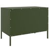 vidaXL TV Cabinets 2 pcs Olive Green 68x39x50.5 cm Steel