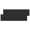vidaXL Fence Panel 8 pcs WPC and Aluminium Black