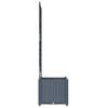 vidaXL Garden Planter LiGht Grey 40 x 40 x 143 cm Steel