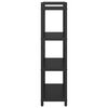 vidaXL Bookshelf Black Oak 80 x 30 x 120 cm Engineered Wood
