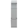 vidaXL Log Holder Silver 120x45x210 cm Galvanised Steel