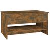 vidaXL Coffee Table Smoked Oak 80x50x40 cm Engineered Wood