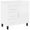 vidaXL Bathroom Vanity Unit High Gloss White 60 x 35 x 60 cm