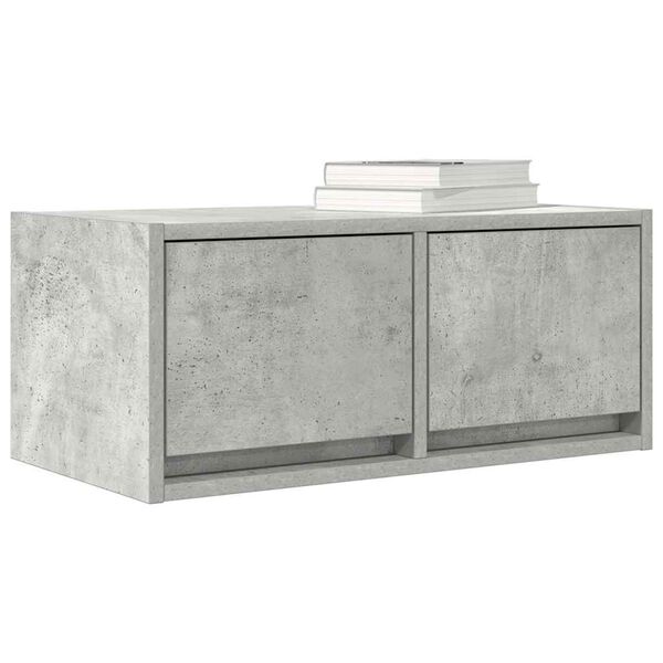 vidaXL TV Cabinet Concrete Grey 60x31x25.5 cm Engineered Wood