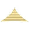vidaXL Sunshade Sail 4 x 4 x 5.8 m HDPE Triangular Yellow and White