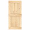vidaXL Sliding Door with Hardware Set 95x210 cm Solid Wood Pine