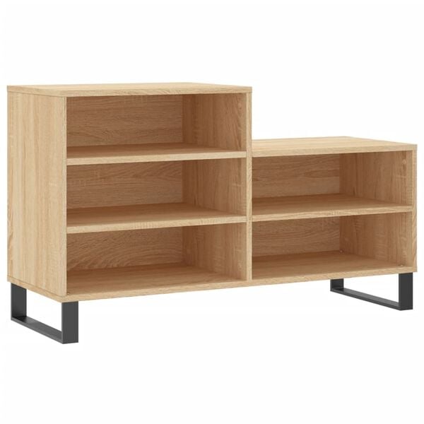 vidaXL Shoe Cabinet Sonoma Oak 102x36x60 cm Engineered Wood