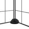 vidaXL 28-Panel Pet Cage with Door Black 35x35 cm Steel