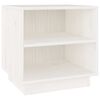 vidaXL Bedside Cabinet White 40x34x40 cm Solid Wood Pine