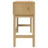 vidaXL Console Table FLORO Wax Brown 89.5x36.5x73 cm Solid Wood Pine