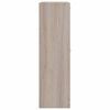 vidaXL Oak Look Wooden Shoe Cabinet with 2 Compartments