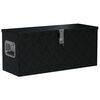 vidaXL Aluminium Box 80x30x35 cm Black