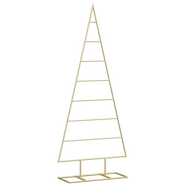 vidaXL Metal Christmas Tree for Decoration Black 125 cm