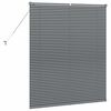 vidaXL Window Blind with Curtains Manual Dark grey Aluminium