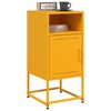 vidaXL Bedside Cabinets 2 pcs Mustard Yellow 36x39x78 cm Steel