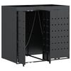 vidaXL Wheelie Bin Storage for 2 Bins Anthracite 136 x 77.5 x 121.5 cm