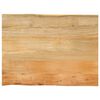 vidaXL Table Top 70x60x3.8 cm Live Edge Solid Wood Mango