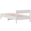 vidaXL Bed Frame without Mattress White 90x200 cm Solid Wood Pine