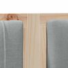 vidaXL Upholstered Headboard Brown 160 cm Solid Pine Wood