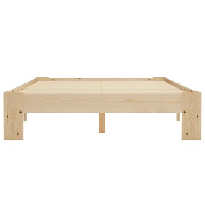 vidaXL Bed Frame Solid Pine Wood 120x200 cm